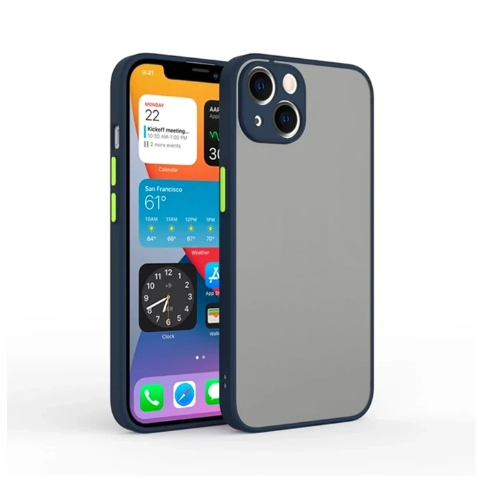 Nevamel iPhone 13 6.1inç Kamera Korumalı Premium Silikon Kılıf-(5775)