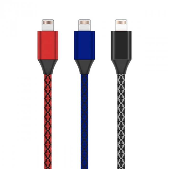 Nevamel İPhone 14-13-12 11 3.0A Hızlı Halat Usb Şarj Kablosu 1MM-(5775)