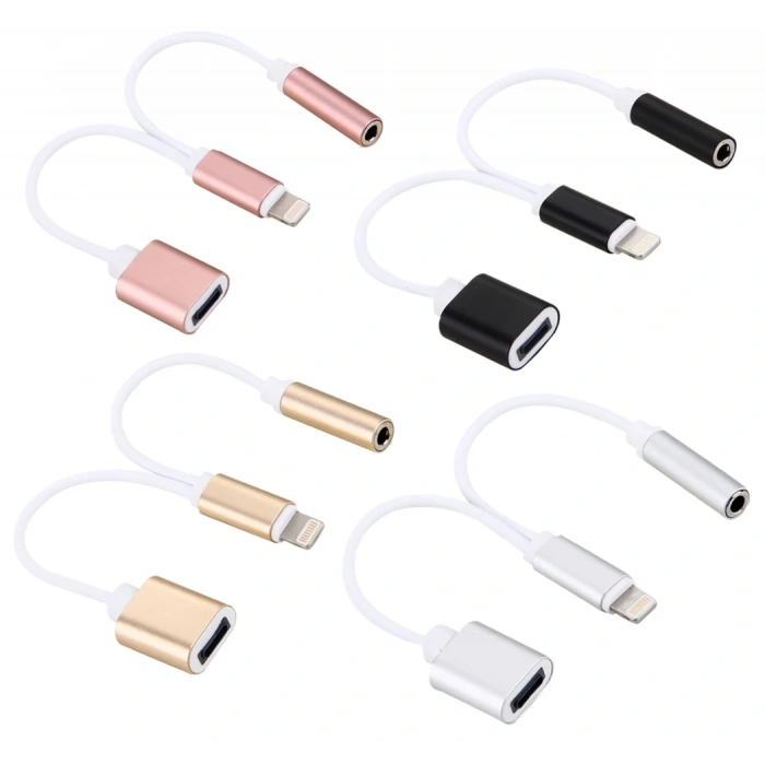 Nevamel iPhone 14-13-12-11 3.5mm Kulaklık ve Şarj Dönüştürücü-(5775)
