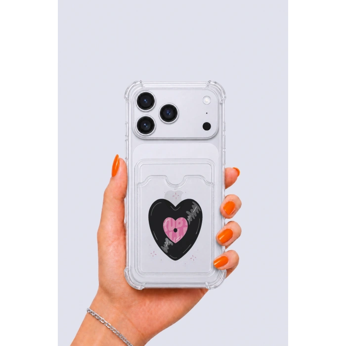 Nevamel® iPhone 17 Pro Max Kartlıklı Vinly Desenli Kılıf