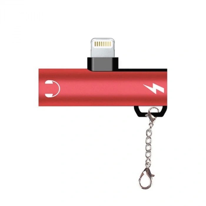 Nevamel İPhone 3.5mm Kulaklık Ve Şarj Dönüştürücü Başlık Adaptör-(5775)