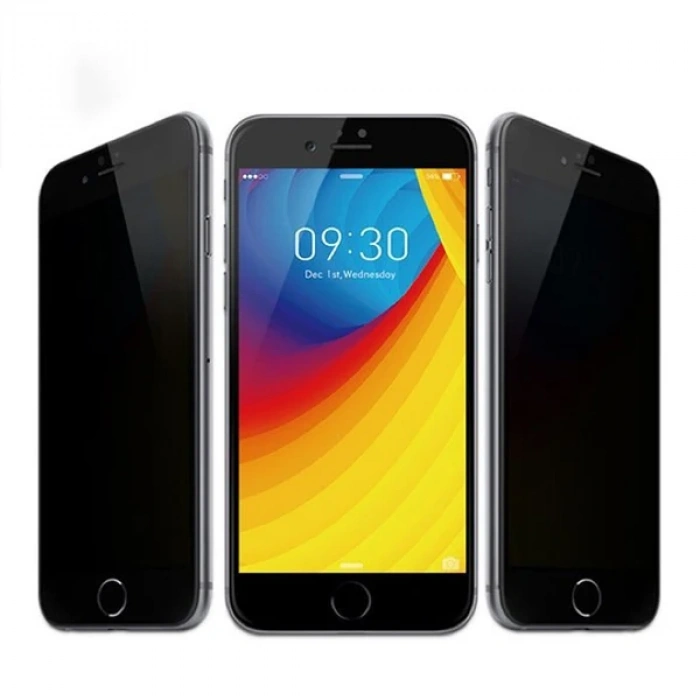 Nevamel İPhone 6S-6 Privacy Gizli Hayalet Tempered Cam Ekran Koruyucu-(5775)