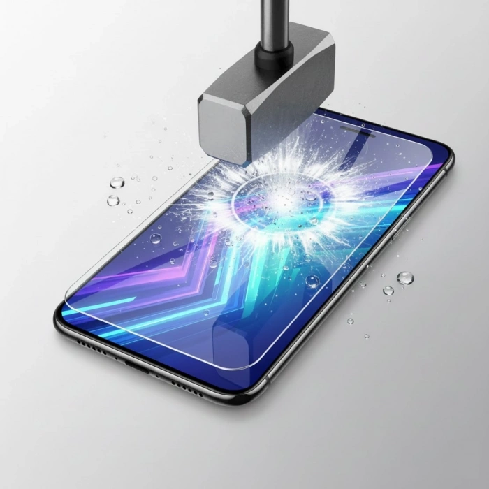 Nevamel® iPhone 7 Ekran Koruyucu Kırılmaz Cam Şeffaf Cam (1431)