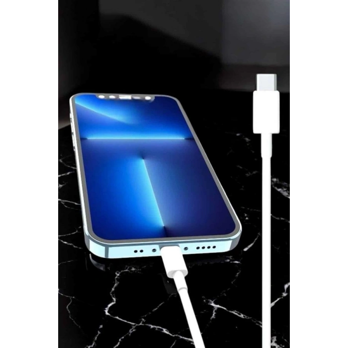 Nevamel Iphone Uyumlu İOS Uyumlu Lightning Hızlı Şarj Tye C Lightning Şarj Kablosu