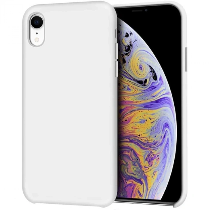 Nevamel iPhone XR 6.1inch Lansman Kılıf İçi Kadife Soft Silikon Kılıf-(5775)