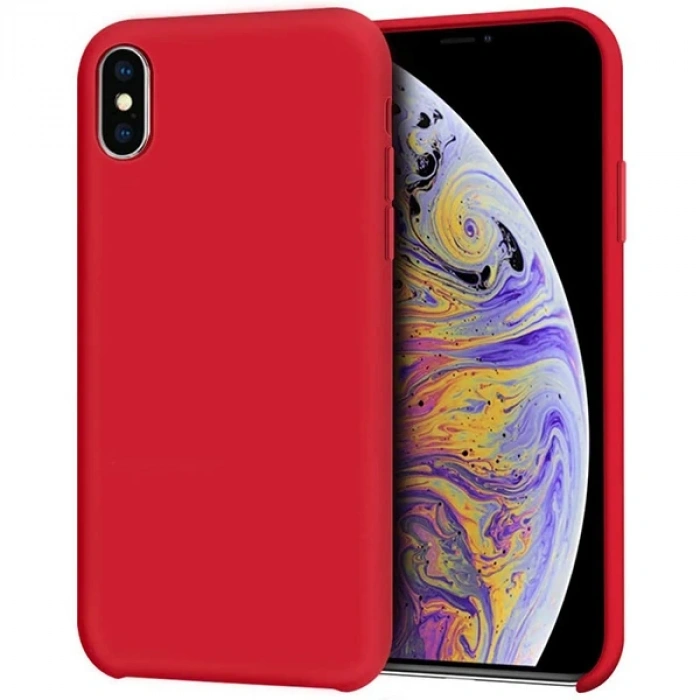 Nevamel iPhone XS Max 6.5 Lansman Kılıf İçi Kadife Soft Silikon Kılıf-(5775)