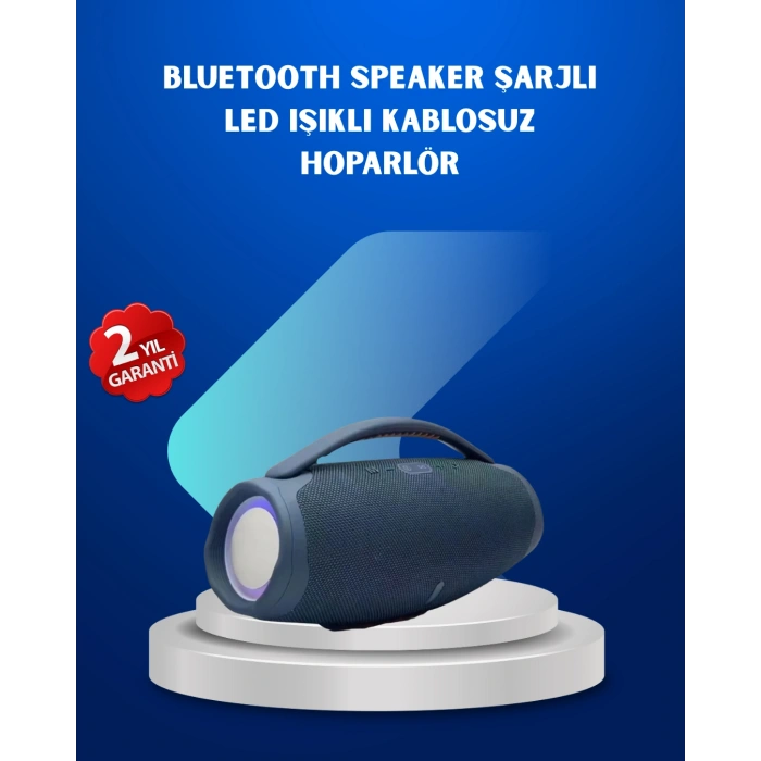 Nevamel® IPX5 Su Geçirmez Taşınabilir Bluetooth Hoparlör Renkli Işıklı