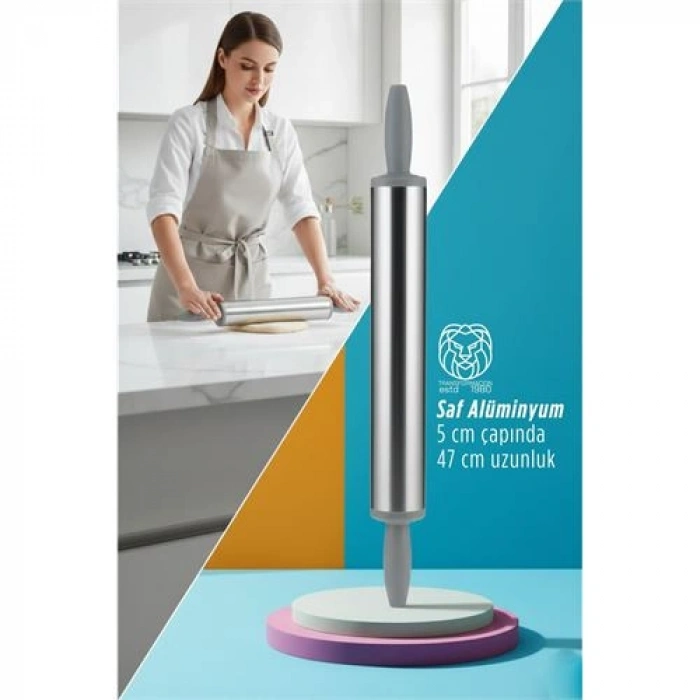 Nevamel®  Isabella Series - Profesyonel P6061 Alüminyum Saf Kaplama 47 cm Şef Merdanesi