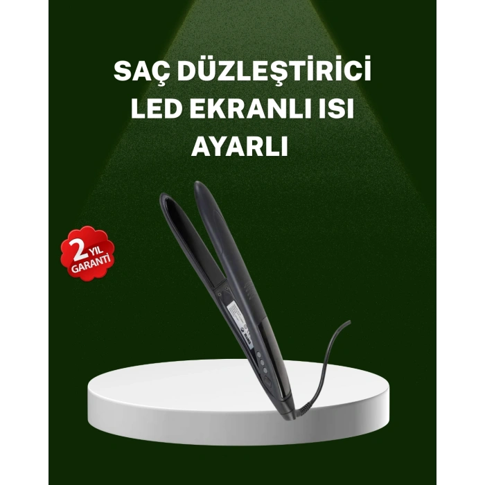 Nevamel Isı Ayarlı 2025 Titanyum Kaplama Seramik Plakalı Saç Düzleştirici A Kalite Orijinal
