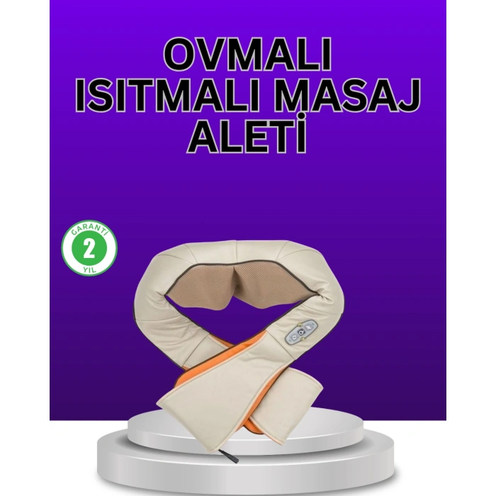 Nevamel® Isıtma Fonksiyonlu Ovmalı Boyun Omuz ve Vücut Masaj Cihazı Rahatlatıcı
