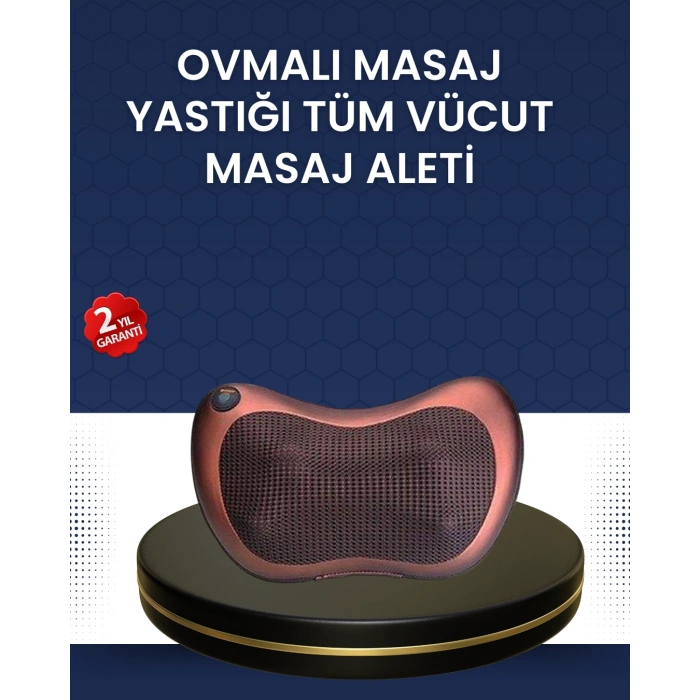 Nevamel® Isıtma Özellikli Derin Yoğurma Masaj Yastığı Priz & Çakmak Girişli