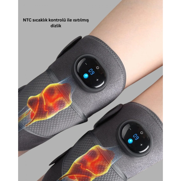 Nevamel® Isıtmalı Titreşimli Diz Masaj Cihazı 3D Rezonans Teknolojili