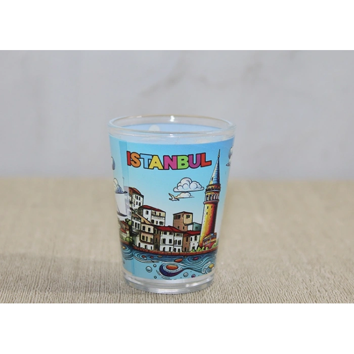 Nevamel® İstanbul Temalı Cam Shot Bardak - Model 3