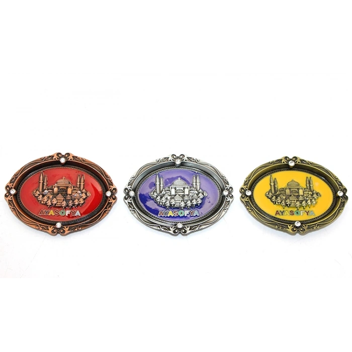 Nevamel İstanbul Temalı Metal Magnet Ayasofya Kabartmalı