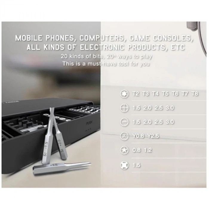 Nevamel Jakemy JM-8170 21 Parça Çok Fonksiyonlu Hassas Tornavida Seti-(5775)