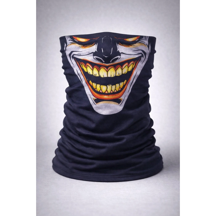 NEVAMEL Joker Gülüşlü Çok Amaçlı Buff – Yüz, Boyun Maskesi ve Bandana No 3
