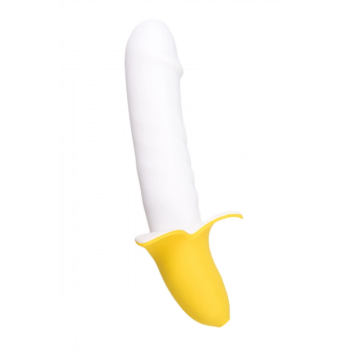 Nevamel® Jos B-Nana Vibratör, Silikon, Beyaz, 19 Cm