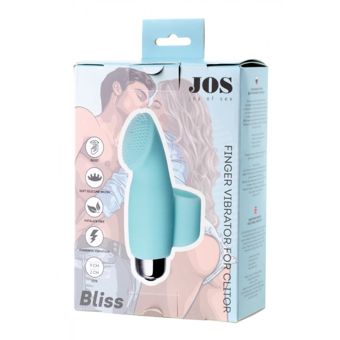 Nevamel® Jos Bli̇ss Parmak Vibratörü, Silikon, Mavi, 9 Cm