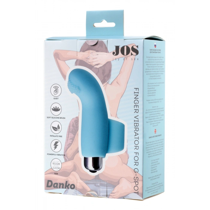 Nevamel® Jos Dankonun G Nokta Parmak Vibratörü, Silikon, Mavi, 9,5 Cm