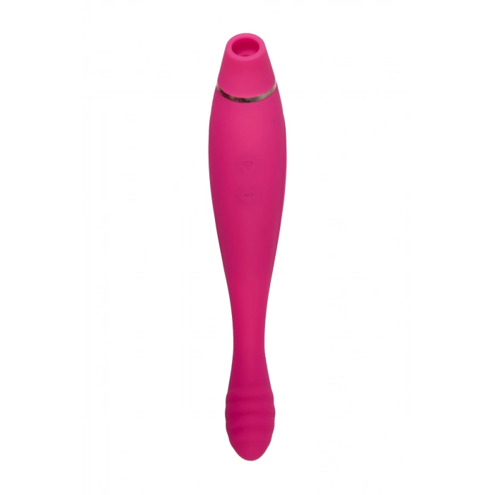 Nevamel® Jos Danvi Vakum Dalgası Vibratör, Silikon, Pembe, 21,5 Cm