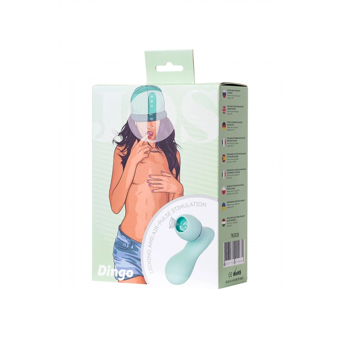 Nevamel® Jos Di̇ngo Dilli Klitoral Vakum Vibratörü, Silikon, Cam Göbeği, 9,5 Cm