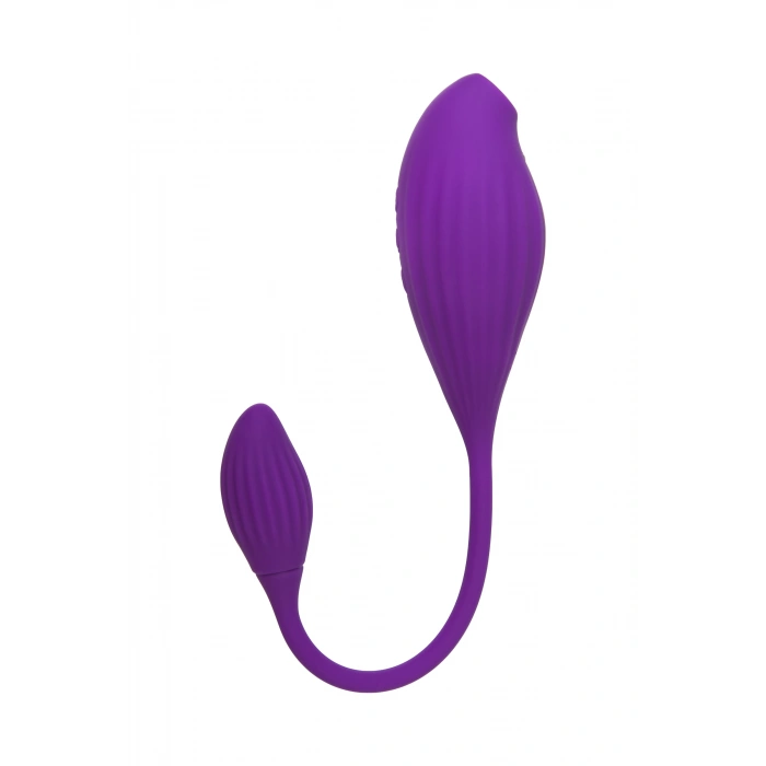Nevamel® Jos Ginny Vakum Klitoral Vibrator, Silikon, Mor, 31 Cm