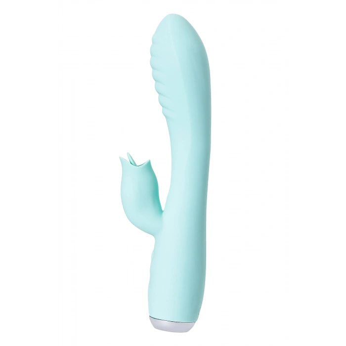 Nevamel® Jos Mi̇lo Klitoral Uyarıcı Ve Dilli Vibratör, Silikon, Cam Göbeği, 20 Cm