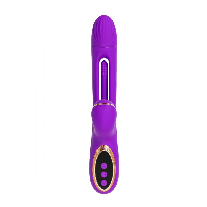 Nevamel® Jos Pitti Silikon Mor 24Cm Dil Vibratör Vakum Stimülasyon Seks Oyuncakları Kadınlar Için