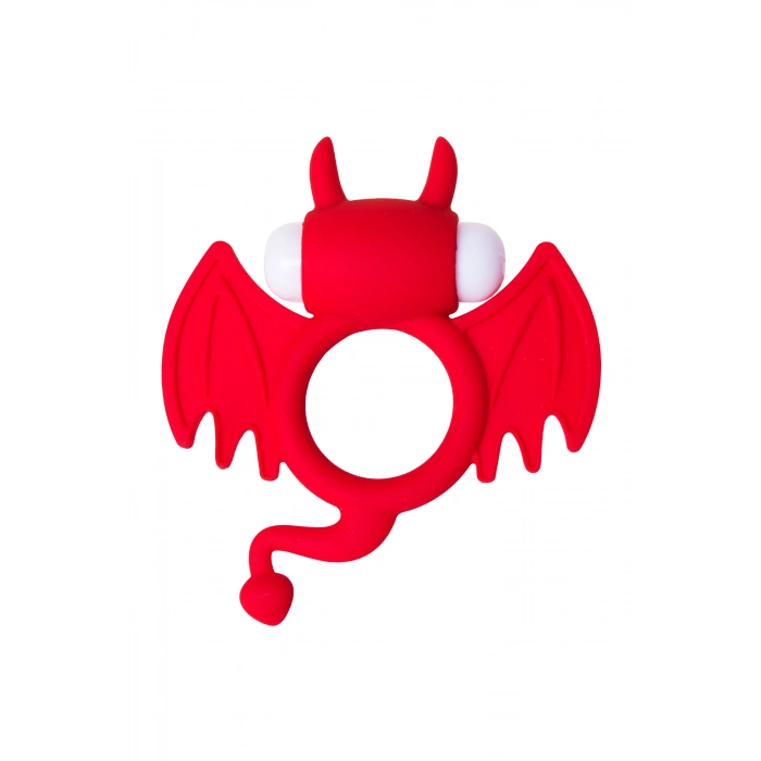 Nevamel® Jos Sweet Devi̇l Penis Halkası, Silikon, Kırmızı, 8,5 Cm