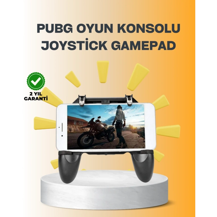 Nevamel® Joystick ve Parmak Tetikleyicili Mobil Oyun Gamepad Tutucu