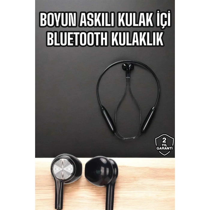Nevamel Kablolu Boyun Askılı Dijital Göstergeli Bluetooth Kulaklığı 60 Saat