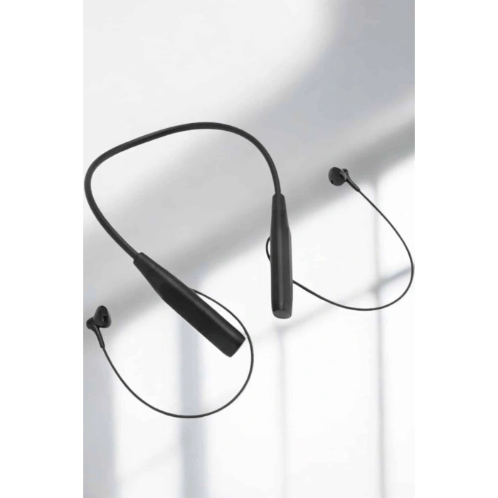 Nevamel Kablolu Boyun Askılı Dijital Göstergeli Bluetooth Kulaklığı 60 Saat