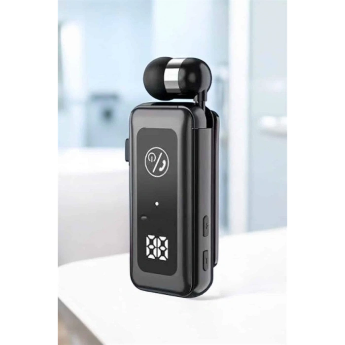 Nevamel Kablolu Makaralı Bluetooth Kulaklık Uzun Pil Ömrü Dijital Göstergeli
