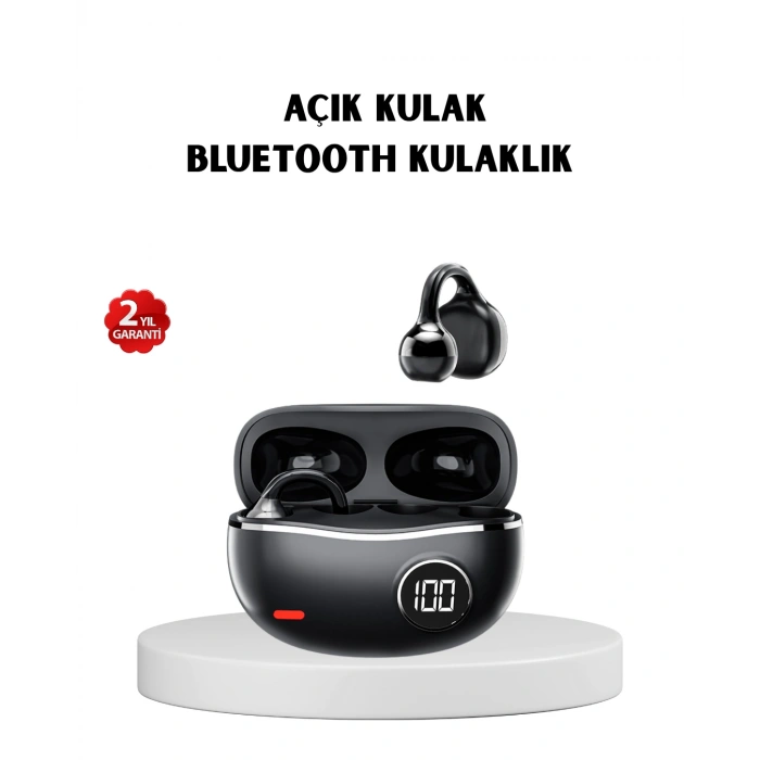 Nevamel® Kablosuz Açık Kulak Kulaklık Bluetooth 5.4 Type-C Hızlı Şarj 30 Saat