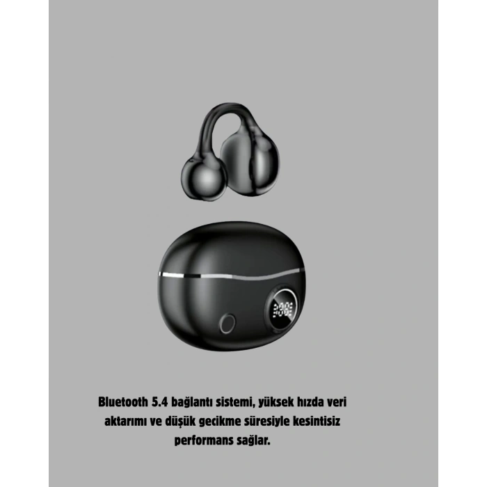 Nevamel® Kablosuz Açık Kulak Kulaklık Bluetooth 5.4 Type-C Hızlı Şarj 30 Saat