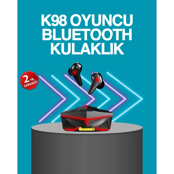 Nevamel Kablosuz Bluetooth 5.0 Metal Kasa Gaming Kulaklık