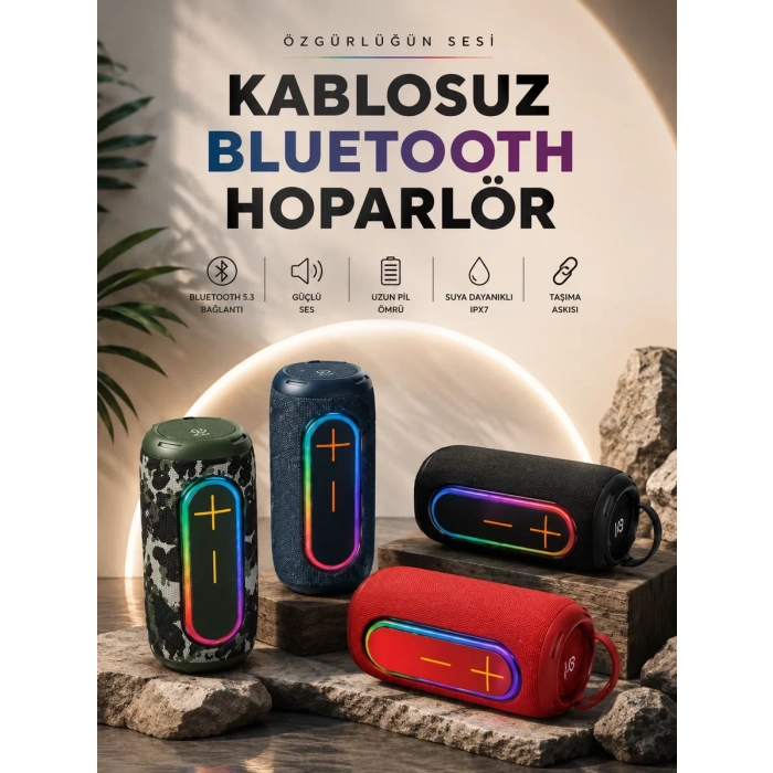 Nevamel® Kablosuz Bluetooth Hoparlör Taşınabilir