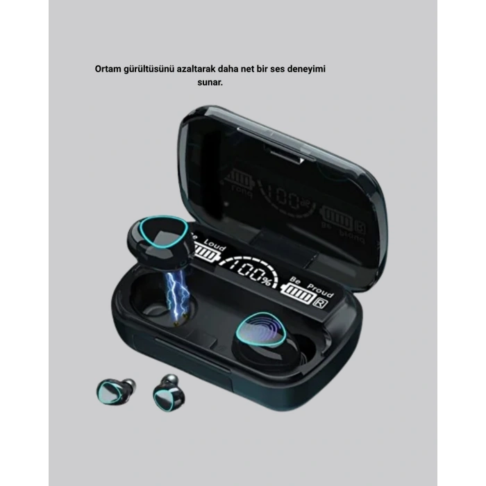 Nevamel® Kablosuz Bluetooth Kulaklık 5.1 Uzun Pil Ömrü Gürültü Engelleme