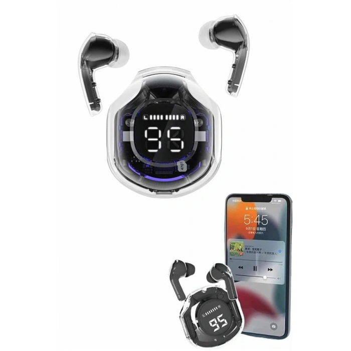 Nevamel Kablosuz Dijital Göstergeli Powerbanklı IOS ve  Android Uyumlu Gaming Kulaklık