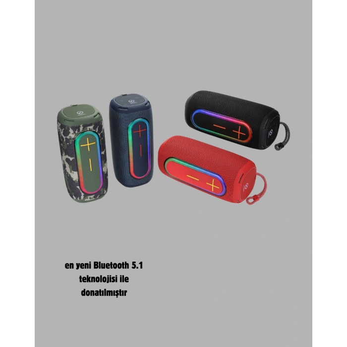Nevamel Kablosuz Hoparlör – Bluetooth 5.1 Güçlü Bas ve 10 Metre Menzil