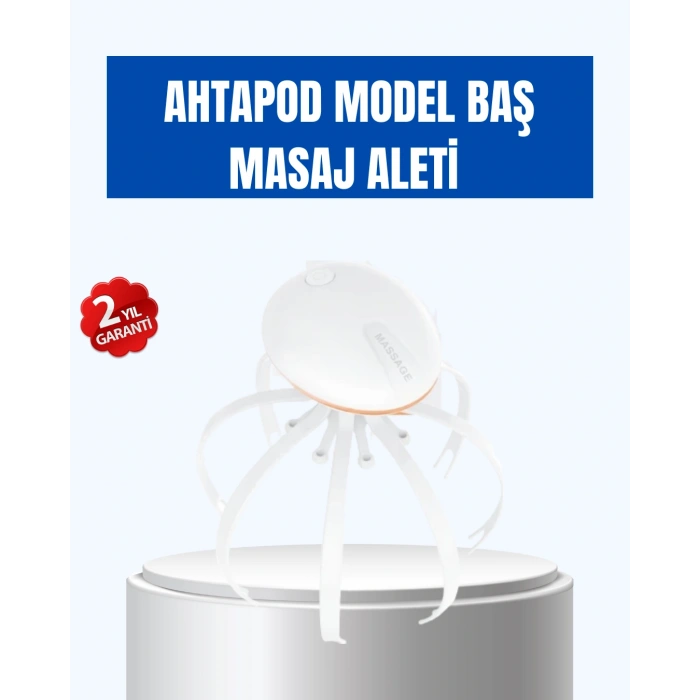 Nevamel® Kablosuz Kafa ve Boyun Masaj Aleti Akıllı Kapanmalı Derin Rahatlama