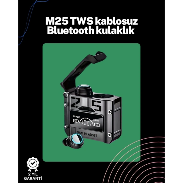 Nevamel Kablosuz Kulak İçi Kulaklık | Gecikmesiz Oyun Modu | IOS ve Android Uyumlu