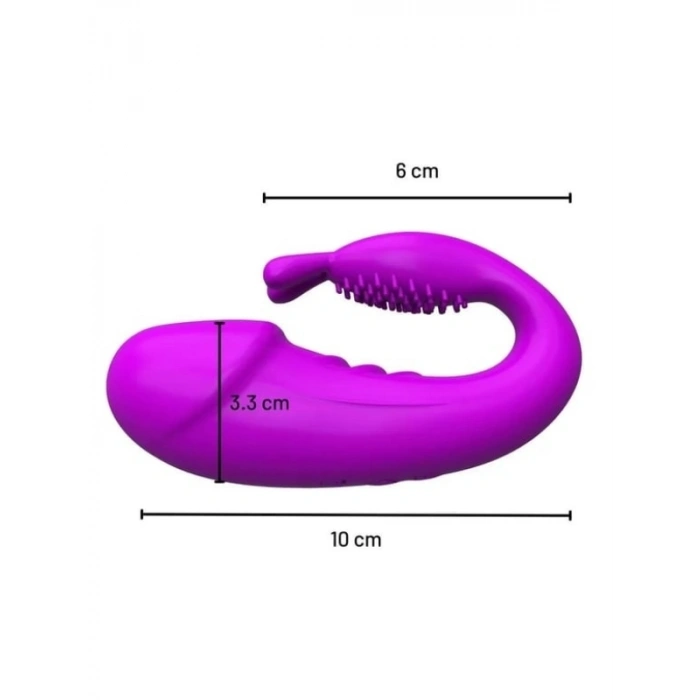 Nevamel® Kablosuz Kumandalı Şarjlı 2 In 1 Giyilebilir Rabbit Mini Vibratör