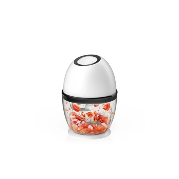 Nevamel® Kablosuz Mini Doğrayıcı 450 ML Şarjlı Sebze Doğrayıcı Paslanmaz Çelik Bıçaklı