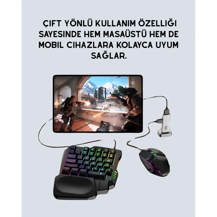 Nevamel® Kablosuz Mobil Oyun Kiti – 5 Parça Tam Set