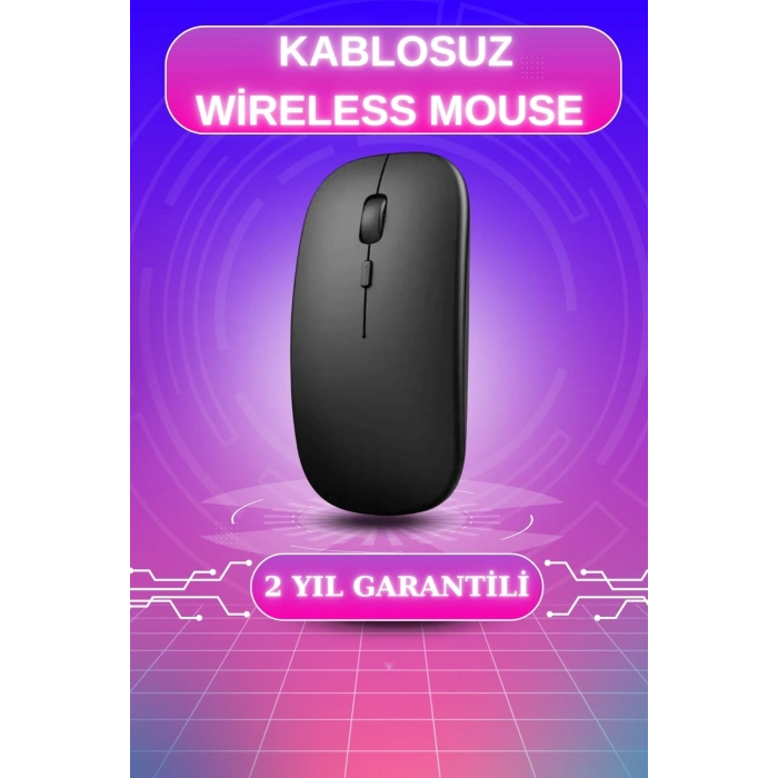 Nevamel Kablosuz Mouse Fare Şarjlı Bluetooth Wireless Çift Modlu Sessiz