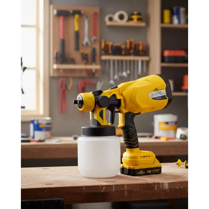Nevamel® Kablosuz Püskürtme Tabanca Yüksek Performanslı Ev ve Atölye Kullanımı