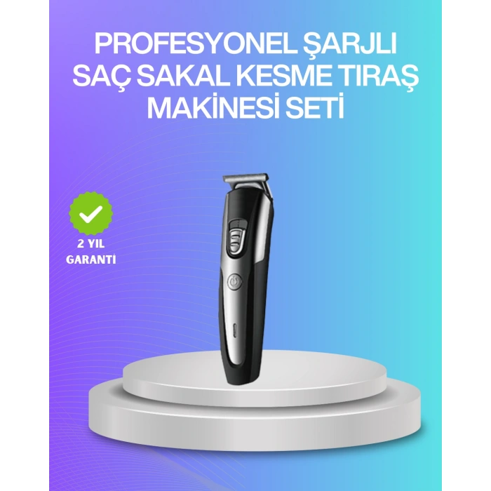 Nevamel® Kablosuz Saç Sakal Kesme Makinesi Kuaför Tipi Hassas Kesim
