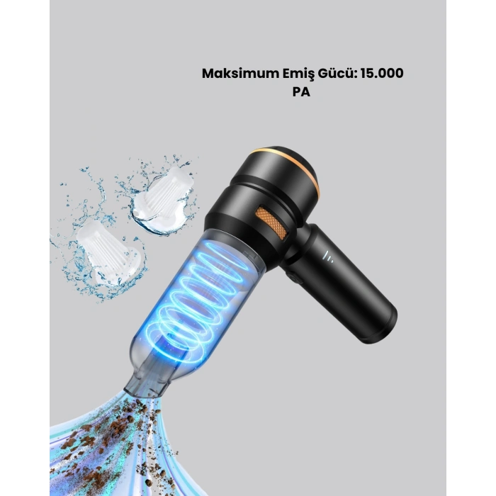 Nevamel Kablosuz Şarjlı Araç İçi ve Küçük Alanlar İçin Güçlü Vakumlu Süpürge