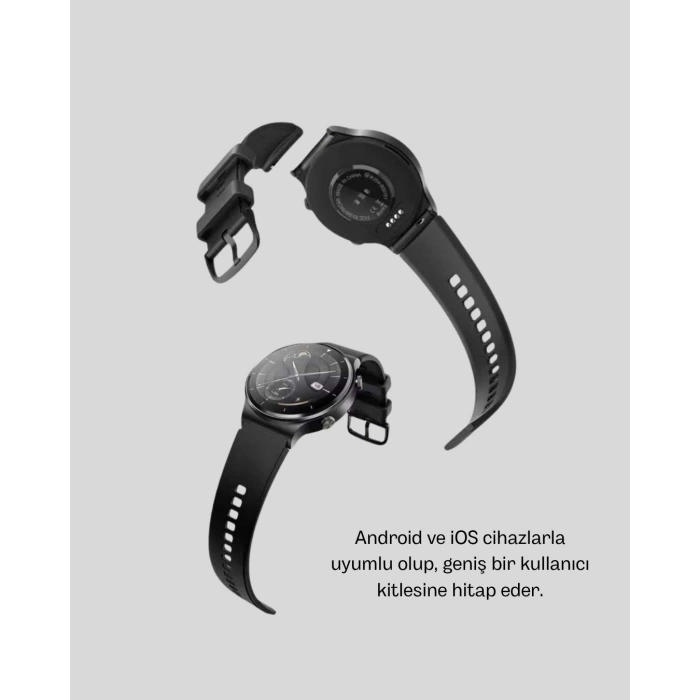 Nevamel Kablosuz Şarjlı Bluetooth Görüşmeli Akıllı Saat – Android & iOS Uyumlu